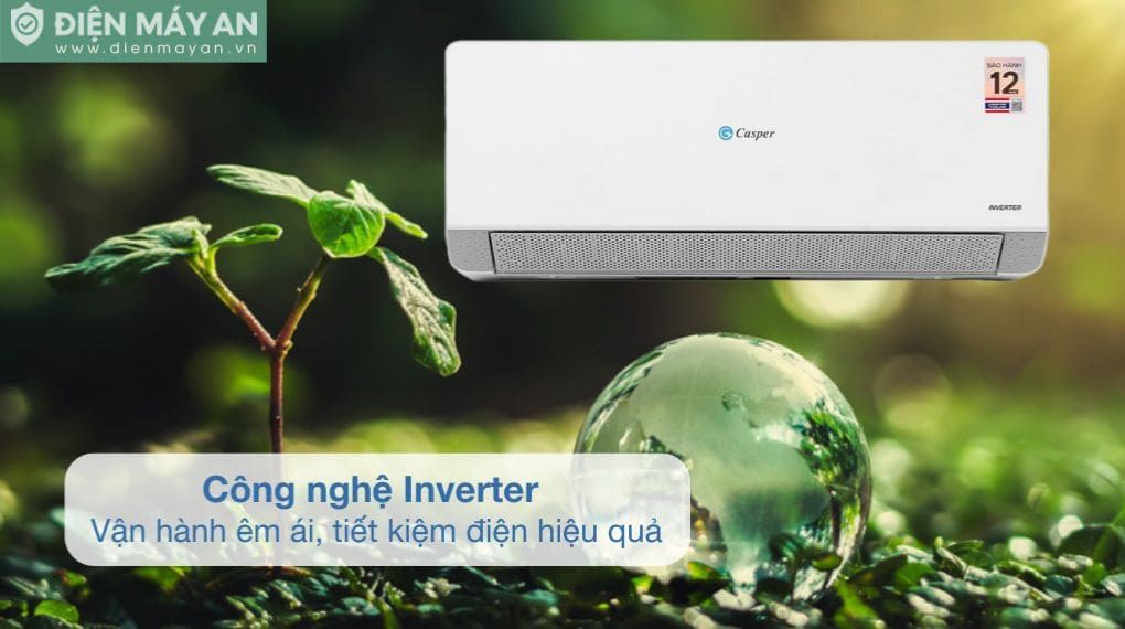 Điều hòa Casper Inverter 12000 BTU 1 chiều QC-12IU36A